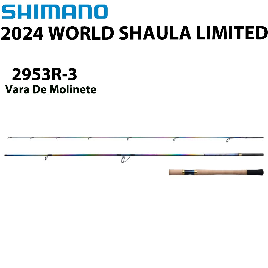 SHIMANO 2024 WORLD SHAULA LIMITED 2953R-3 Vara De Molinete