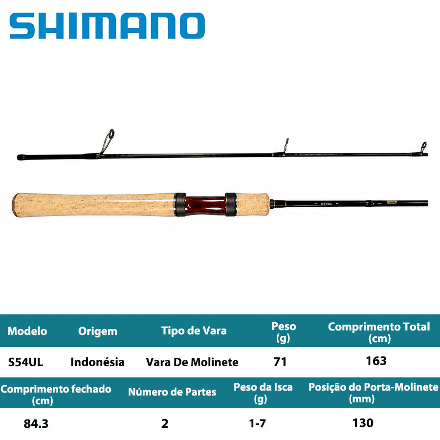 SHIMANO 2021 CARDIFF NX S54UL Vara De Molinete
