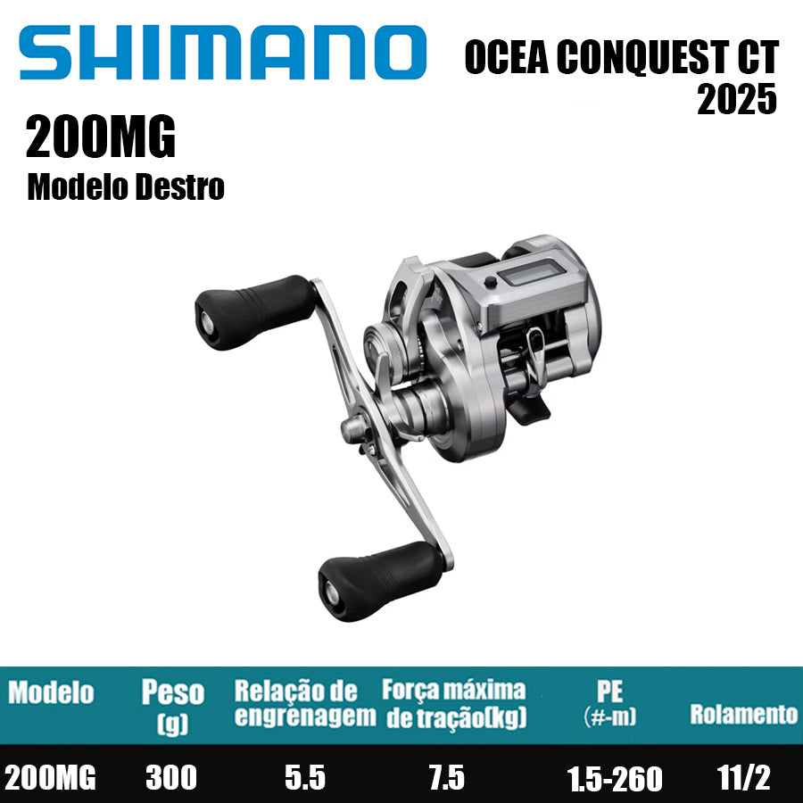 SHIMANO 2025 OCEA CONQUEST CT 200MG Modelo Destro