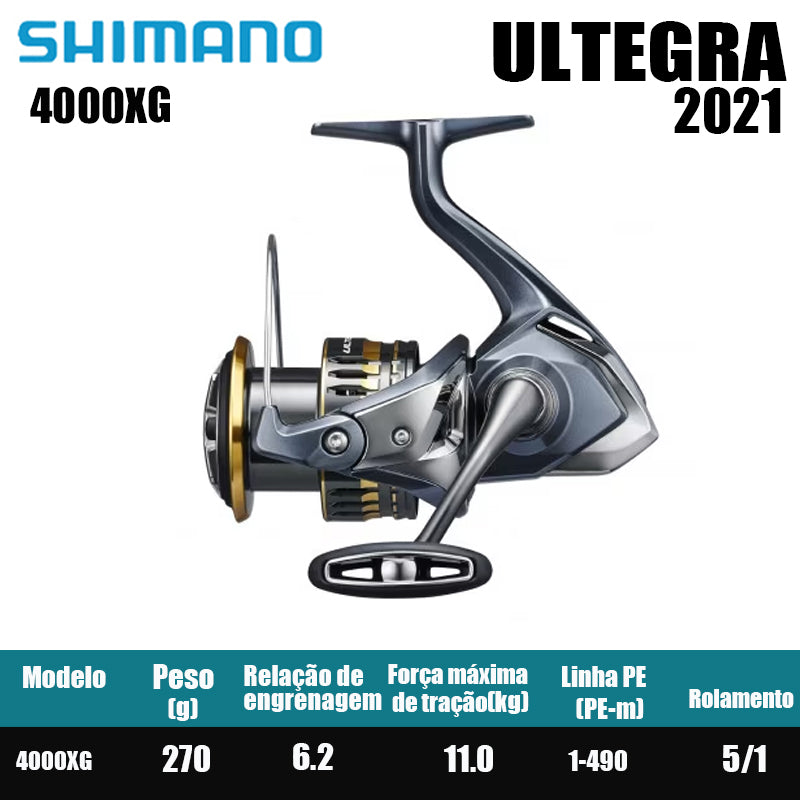 SHIMANO 2021 ULTEGRA Carretel de pesca Spinning Reel Água doce Peças de pesca de água salgada Origem China