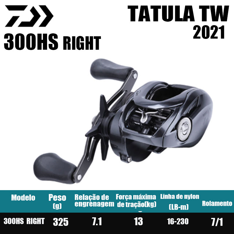 Carretilha De Arremesso DAIWA 2021 TATULA TW 300Série, Peça De Reposição Para Pesca Em Água Doce E Salgada. Local De Produção: Tailândia