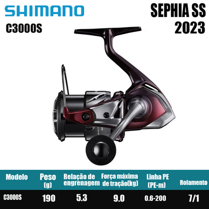 SHIMANO 2023 SEPHIA SS carretel de pesca spinning carretel de água doce peças de pesca de água salgada Origem: Malásia