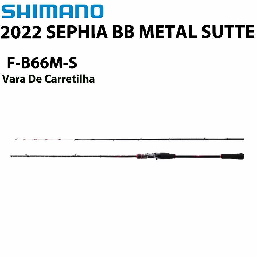 SHIMANO 2022 SEPHIA BB METAL SUTTE F-B66M-S Vara De Carretilha