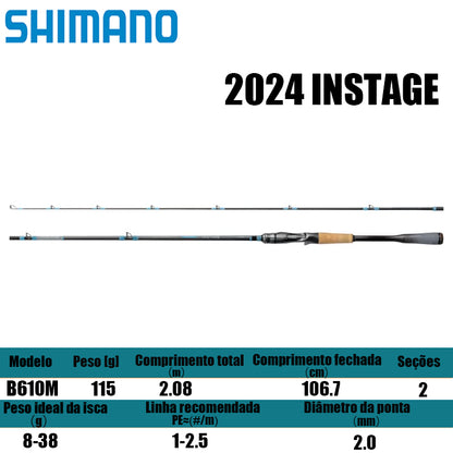 SHIMANO 2024 INSTAGE B610M para carretilhas de pesca