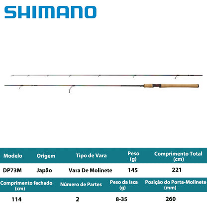 SHIMANO 2022 CARDIFF MONSTER LIMITED DP73M  Vara De Molinete