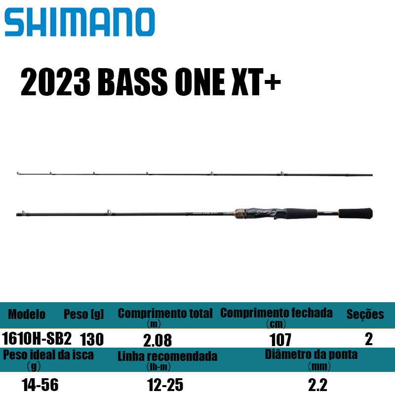 SHIMANO 2023 BASS ONE XT+ 1610H-SB/2 para carretilhas de pesca