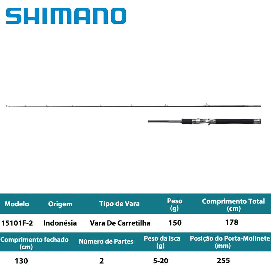 SHIMANO 2025 LESATH 15101F-2 Vara De Carretilha