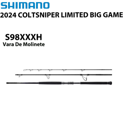 SHIMANO 2024 COLTSNIPER LIMITED BIG GAME S98XXXH Vara De Molinete