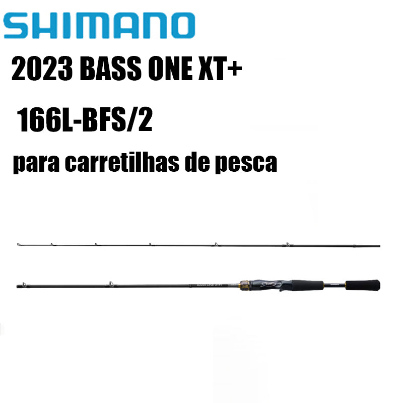 SHIMANO 2023 BASS ONE XT+ 166L-BFS/2 para carretilhas de pesca