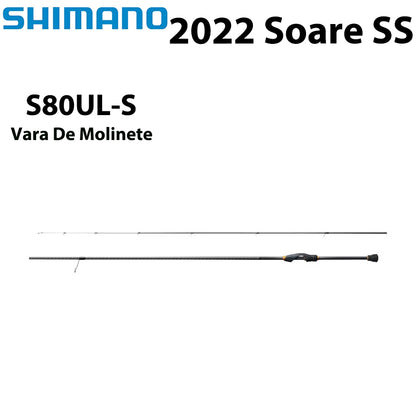SHIMANO 2022 Soare SS S80UL-S Vara De Molinete