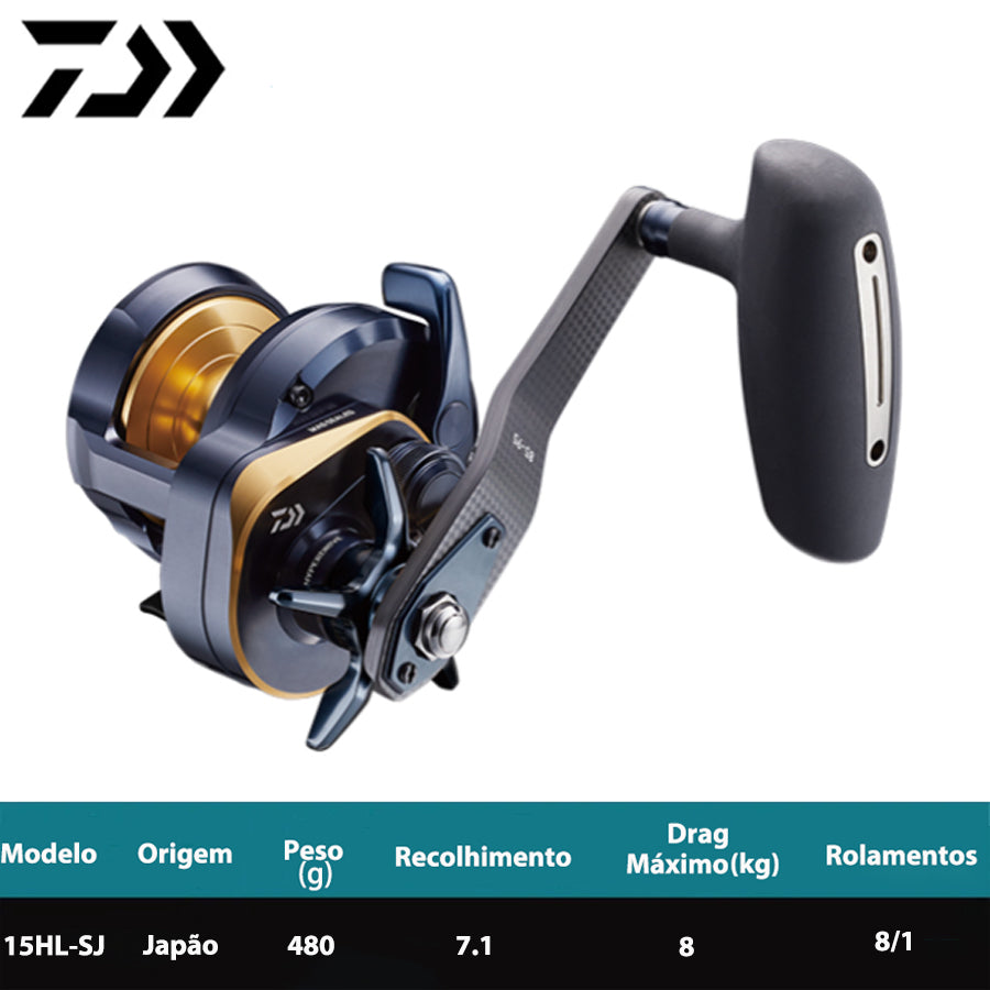 DAIWA 2022 SALTIGA 15HL-SJ Carretilha Esquerda