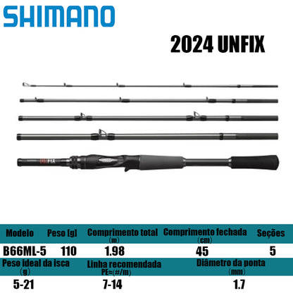 SHIMANO 2024 UNFIX B66ML-5 para carretilhas de pesca