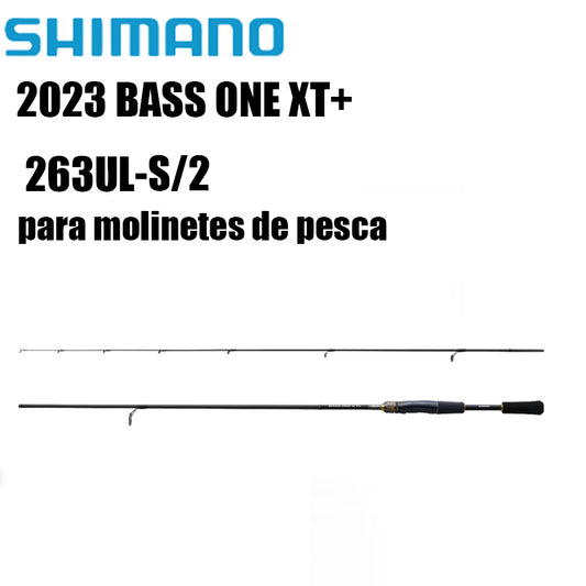SHIMANO 2023 BASS ONE XT+ 263UL-S/2 para molinetes de pesca