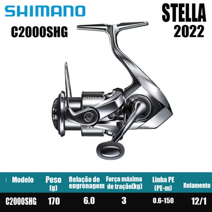 SHIMANO 2022 STELLA  carretel de pesca bobina giratória de água doce peças de pesca de água salgada Origem: Japão