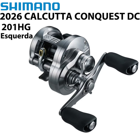 SHIMANO 2026 CALCUTTA CONQUEST DC 201HG Carretilha Esquerda