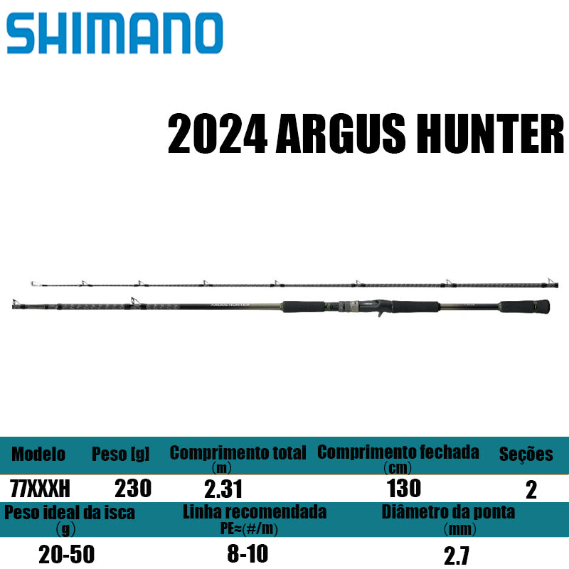 SHIMANO 2024 ARGUS HUNTER 77XXXH para carretilhas de pesca