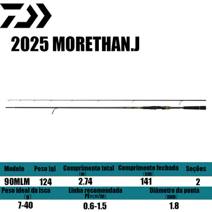 DAIWA 2025 MORETHAN.J  90MLM para molinetes de pesca