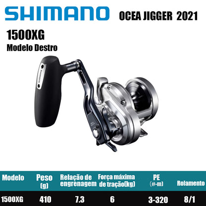 SHIMANO 2021 OCEA JIGGER 1500XG Modelo Destro