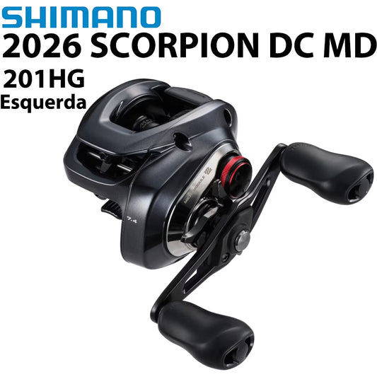SHIMANO 2026 SCORPION DC MD 201HG Carretilha Esquerda