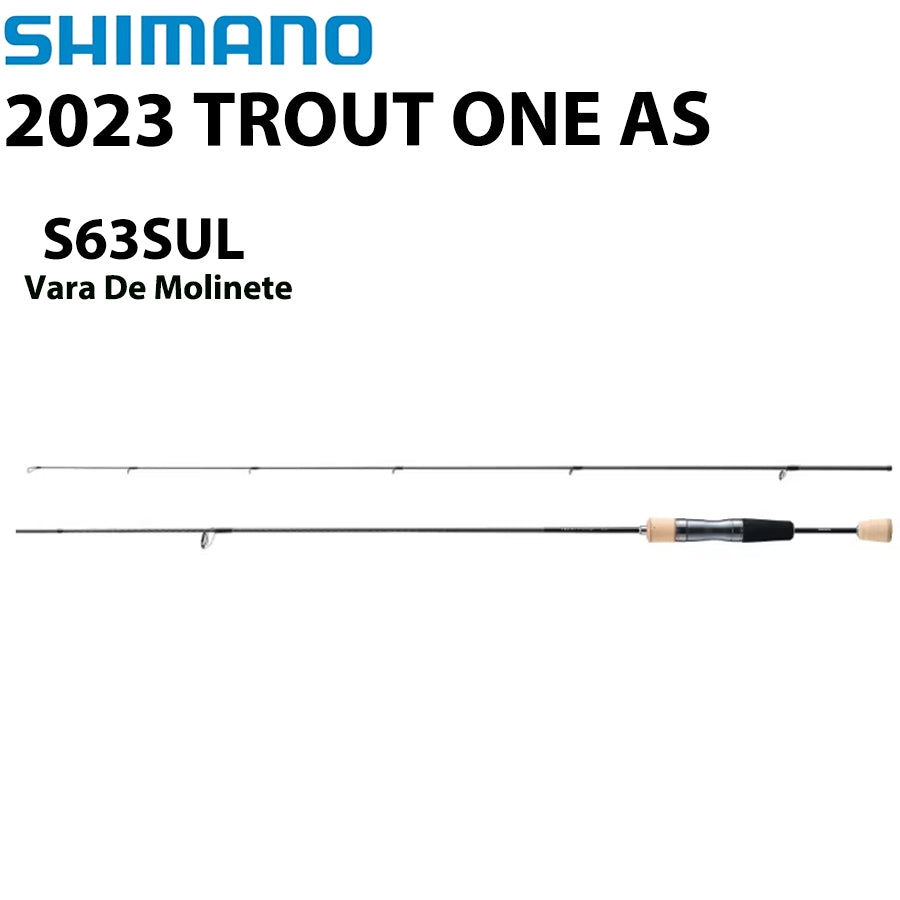 SHIMANO 2023 TROUT ONE AS S63SUL  Vara De Molinete