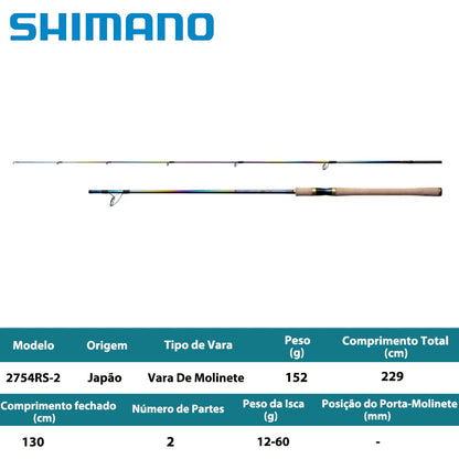 SHIMANO 2025 WORLD SHAULA LIMITED 2754RS-2 Vara De Molinete