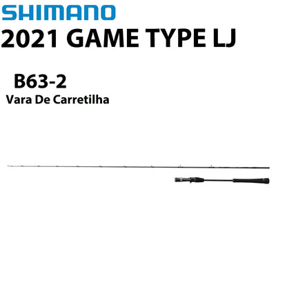 SHIMANO 2021 GAME TYPE LJ B63-2 Vara De Carretilha
