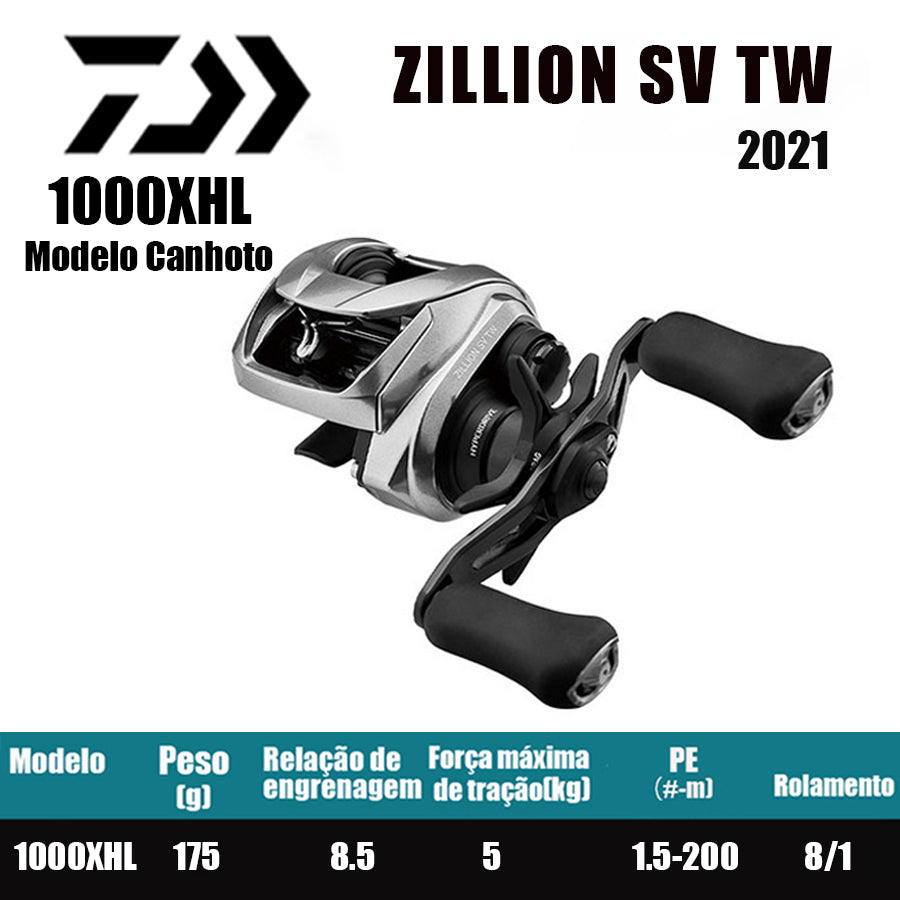 DAIWA 2021 ZILLION SV TW 1000XHL Modelo Canhoto