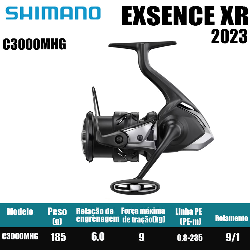 SHIMANO 2023 EXSENCE XR carretel de pesca spinning carretel de água doce peças de pesca de água salgada Origem: Malásia
