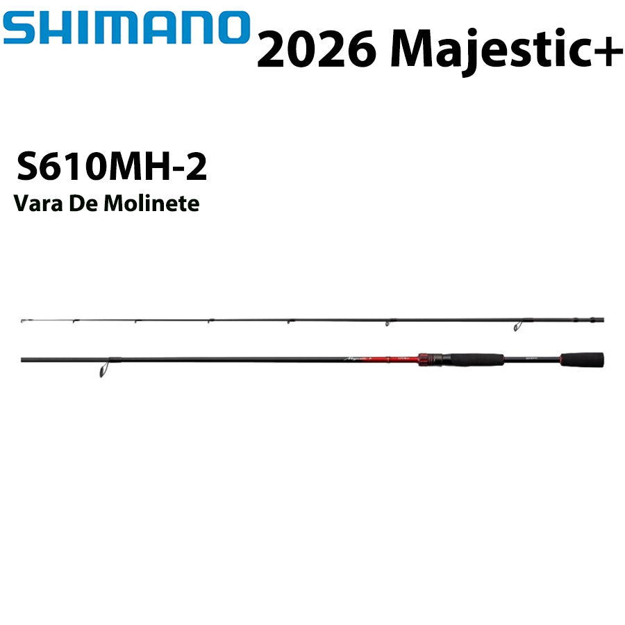 SHIMANO 2026 Majestic+ S610MH-2 Vara De Molinete