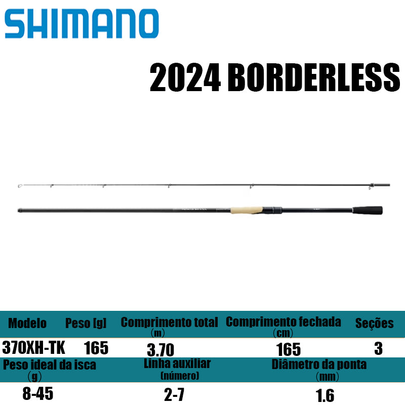 SHIMANO 2024 BORDERLESS 370XH-TK para molinetes de pesca