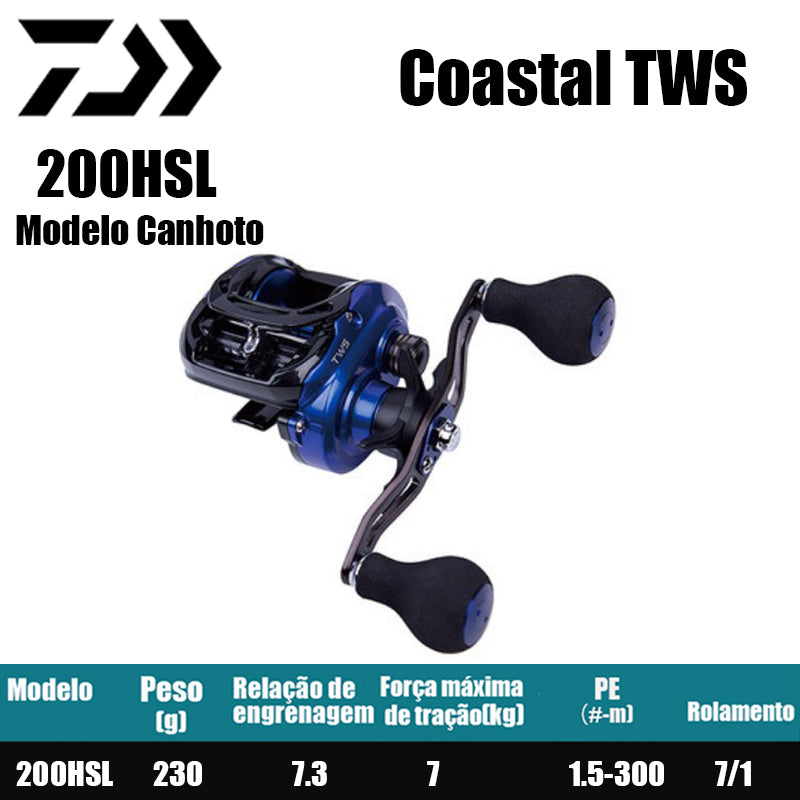 DAIWA Coastal TWS 200HSL Modelo Canhoto