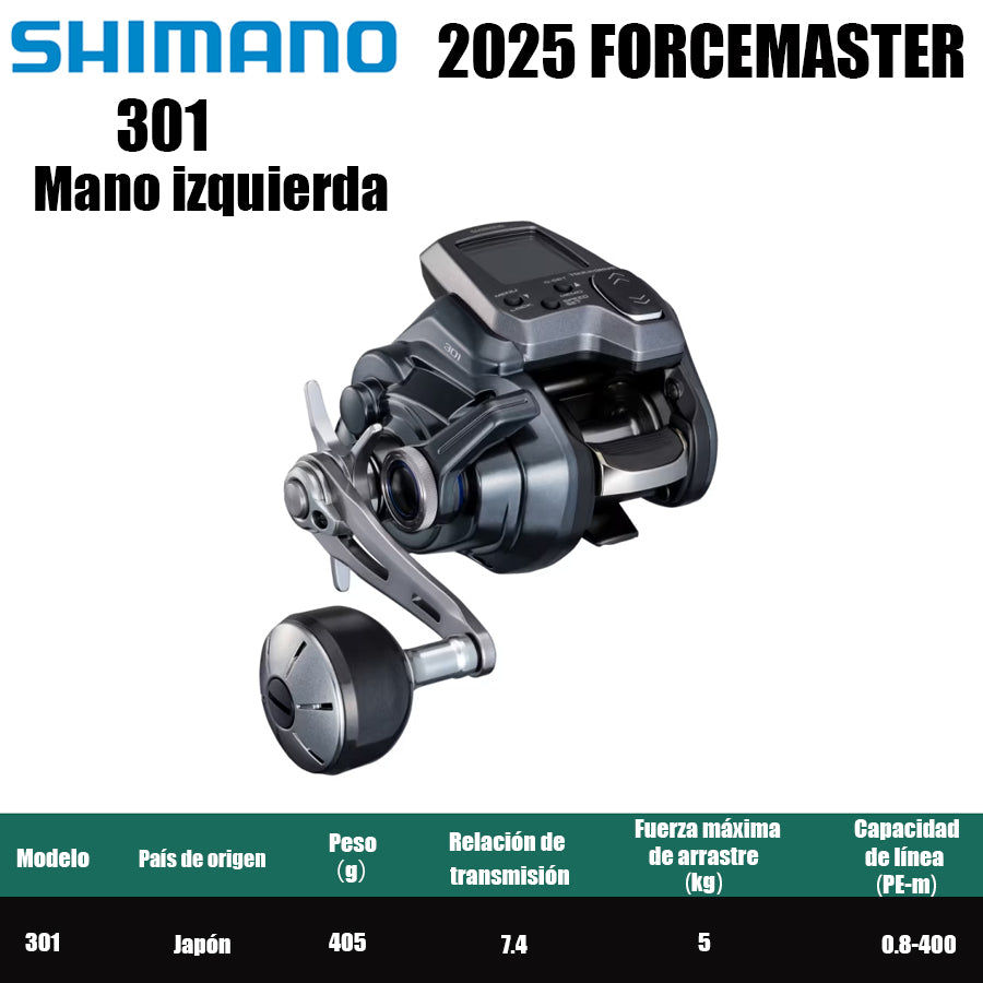 SHIMANO 2025 FORCEMASTER 301 Mano izquierda