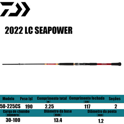 DAIWA 2022 LC SEAPOWER 50-225CS para molinetes de pesca