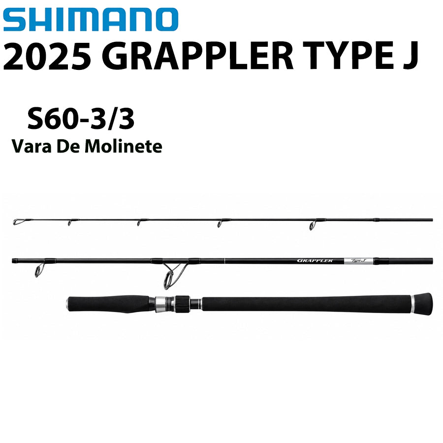 SHIMANO 2025 GRAPPLER TYPE J S60-3/3 Vara De Molinete