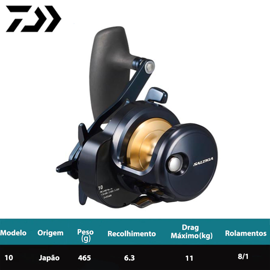 DAIWA 2025 SALTIGA 10 Carretilha Direita