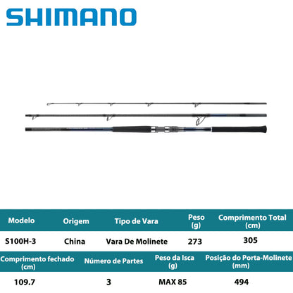SHIMANO 2024 COLTSNIPER SS S100H-3 Vara De Molinete