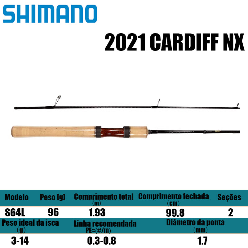 SHIMANO 2021 CARDIFF NX S64L para molinetes de pesca