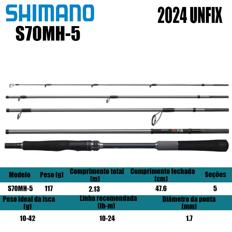 SHIMANO 2024 UNFIX S70MH-5 Para Molinete
