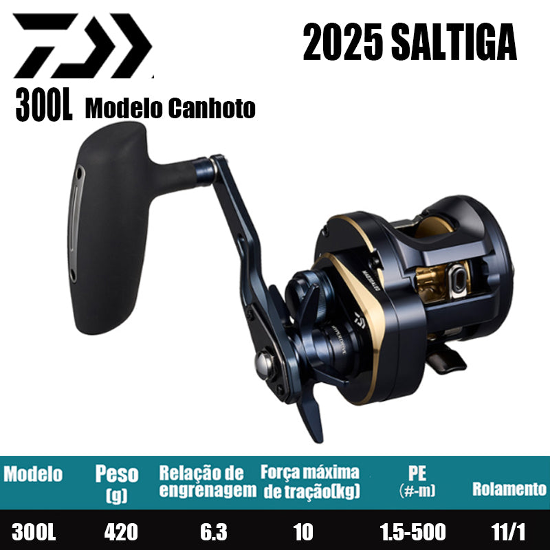 DAIWA 2025 SALTIGA 300L Modelo Canhoto