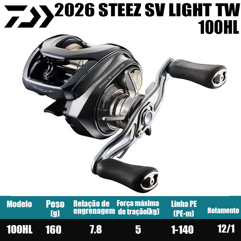 DAIWA 2026 STEEZ SV LIGHT TW 100HL Modelo Canhoto