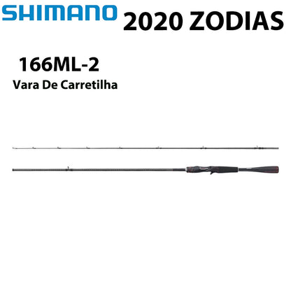 SHIMANO 2020 ZODIAS 166ML-2 Vara De Carretilha