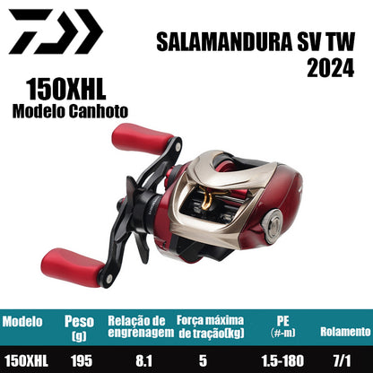 DAIWA 2024 SALAMANDURA SV TW 150XHL Modelo Canhoto