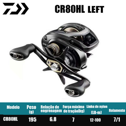DAIWA 2022 CC80 CR80 peças de pesca, carretilha para pesca em água salgada e doce, carretilha de pesca baitcast. Origem: China.