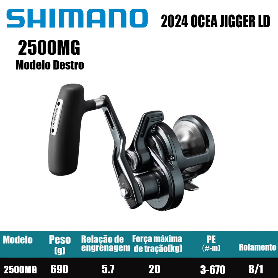 SHIMANO 2024 OCEA JIGGER LD 2500MG Modelo Destro