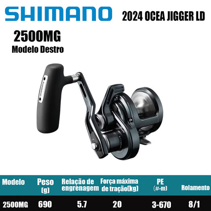 SHIMANO 2024 OCEA JIGGER LD 2500MG Modelo Destro