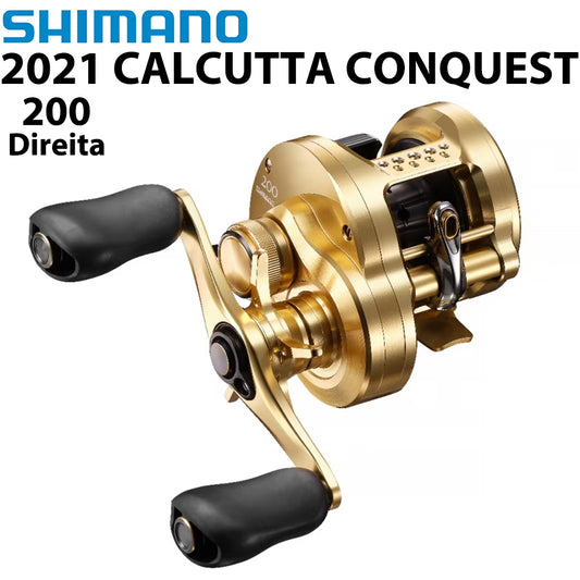 SHIMANO 2021 CALCUTTA CONQUEST 200 Carretilha Direita