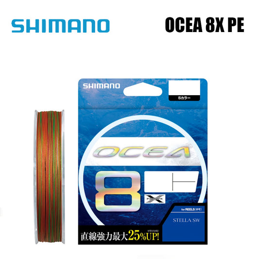Shimano Ocea 8X PE Linha De Pesca PE 400M 500M Multicolorido (2 Carretéis)