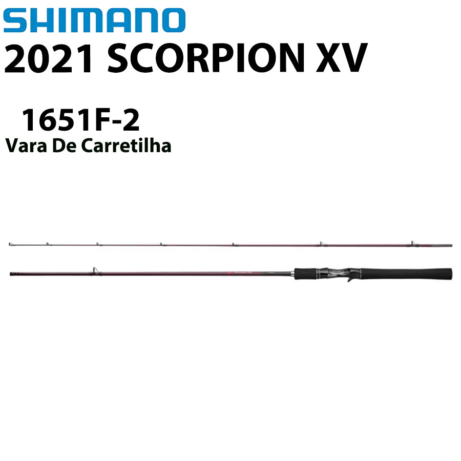 SHIMANO 2021 SCORPION XV 1651F-2 Vara De Carretilha