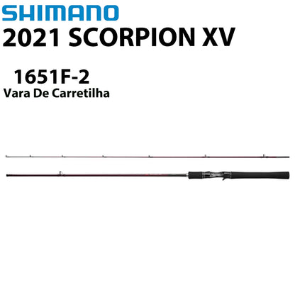 SHIMANO 2021 SCORPION XV 1651F-2 Vara De Carretilha