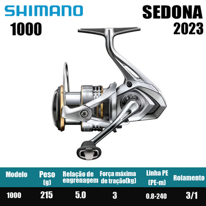 SHIMANO 2023 SEDONA carretel de pesca spinning carretel de água doce peças de pesca de água salgada Origem: Malásia